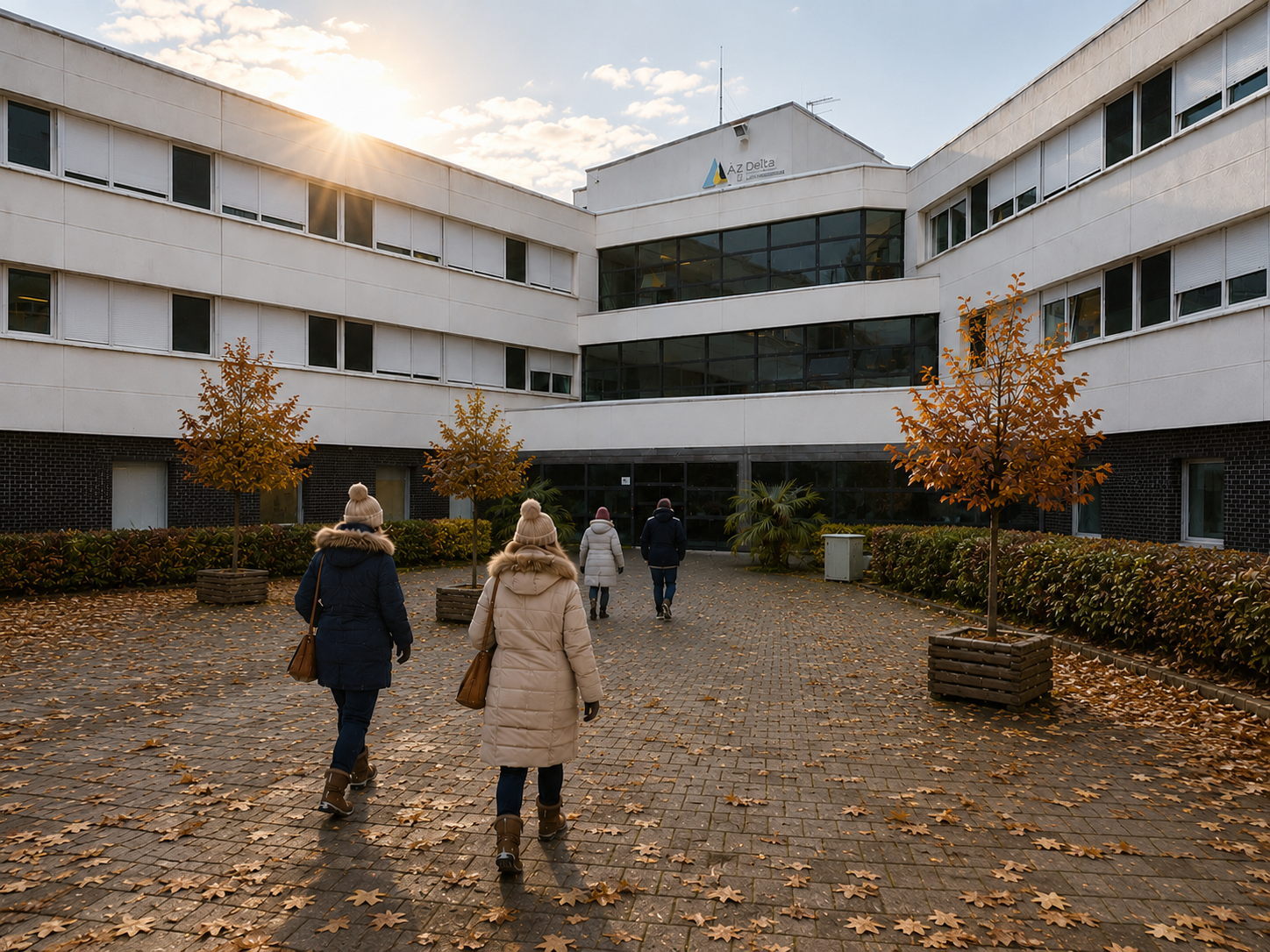 AZ Delta ziekenhuiscampus in zacht zonlicht
